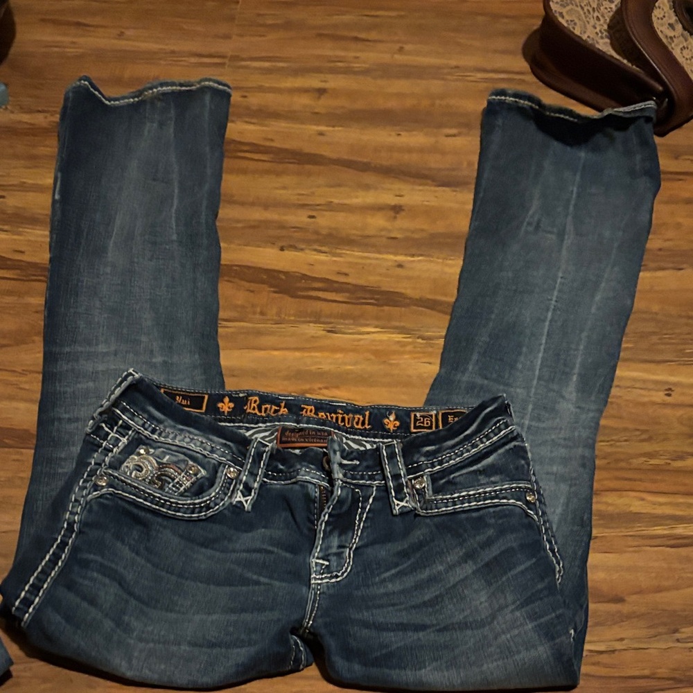 Rock Revival Women's Dark Blue Boot Cut Jeans